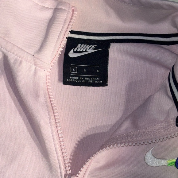 Nike Multicolor women crop Floral zip up Jacket size Large - Picture 8 of 10